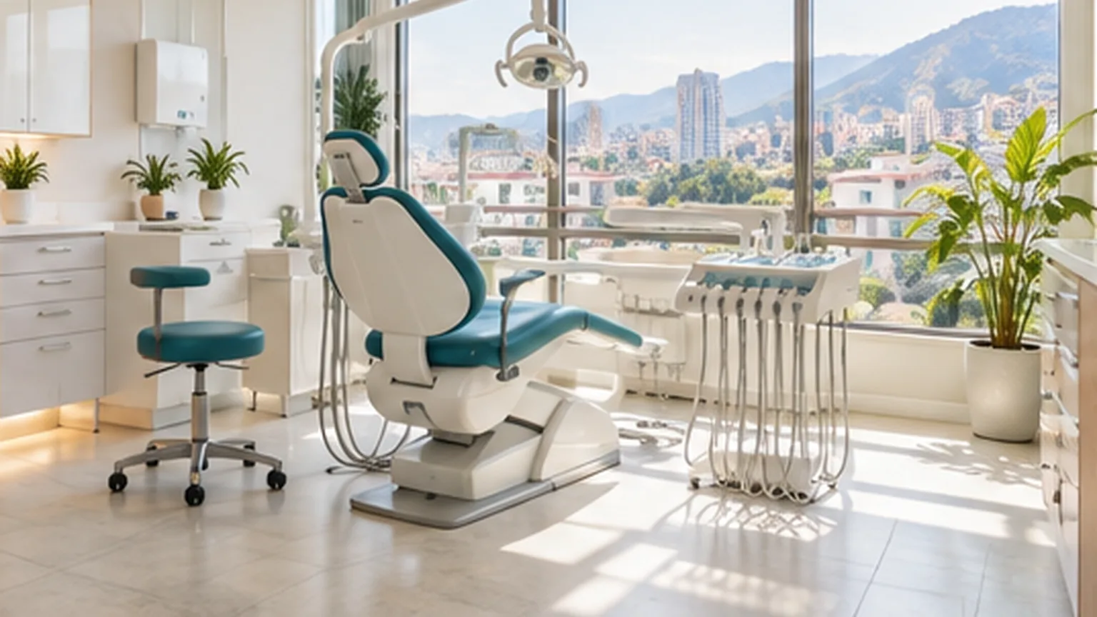 Consultorio odontológico moderno, limpio y con luz natural